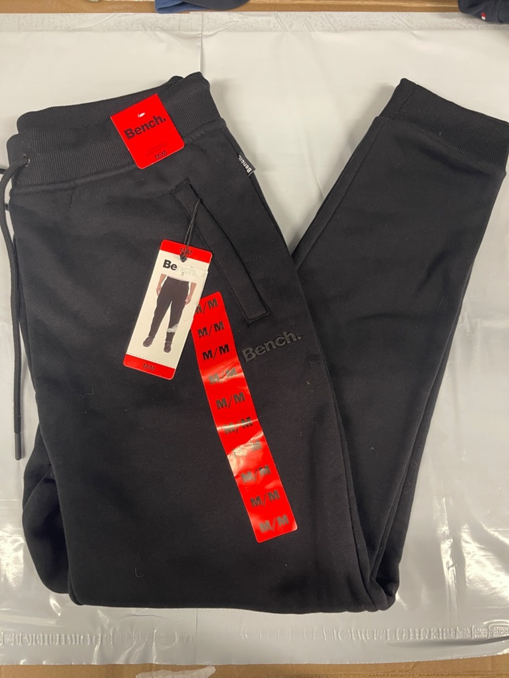 Bench Black Logo Jogger Pants